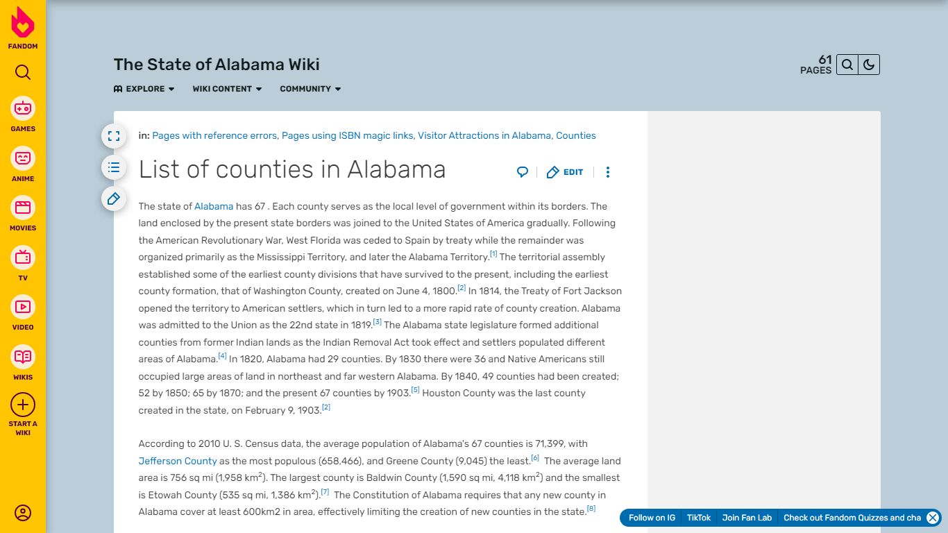 List of counties in Alabama - The State of Alabama Wiki