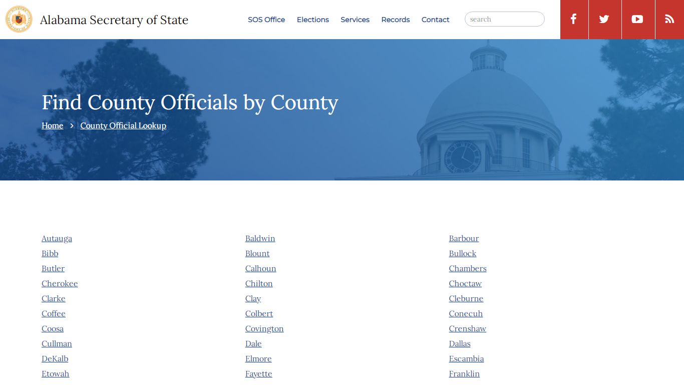 Find County Officials by County | Alabama Secretary of State